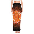 Swadhisthana Chakra Spiritual Print High Slit Maxi Skirt