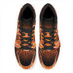 Swadhisthana Chakra Spiritual Print High Top Leather Sneakers