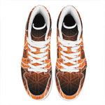 Swadhisthana Chakra Spiritual Print High Top Leather Sneakers