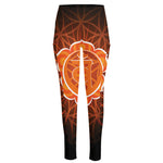 Swadhisthana Chakra Spiritual Print High-Waisted Pocket Leggings