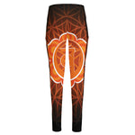 Swadhisthana Chakra Spiritual Print High-Waisted Pocket Leggings