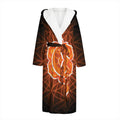 Swadhisthana Chakra Spiritual Print Hooded Bathrobe