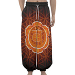 Swadhisthana Chakra Spiritual Print Lantern Pants