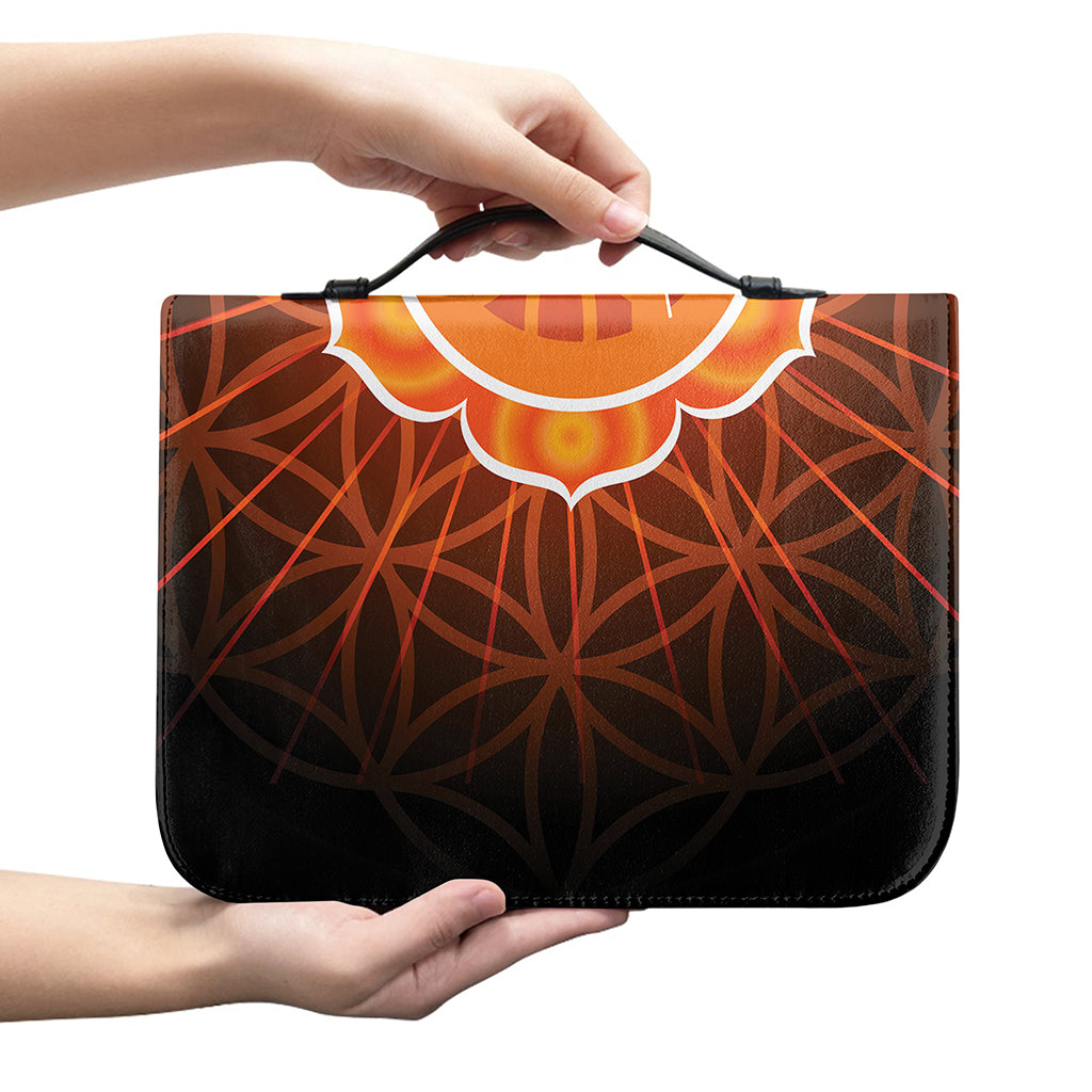 Swadhisthana Chakra Spiritual Print Leather Bible Cover