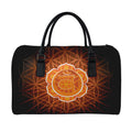 Swadhisthana Chakra Spiritual Print Leather Duffel Bag