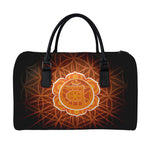 Swadhisthana Chakra Spiritual Print Leather Duffle Bag