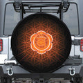 Swadhisthana Chakra Spiritual Print Leather Spare Tire Cover