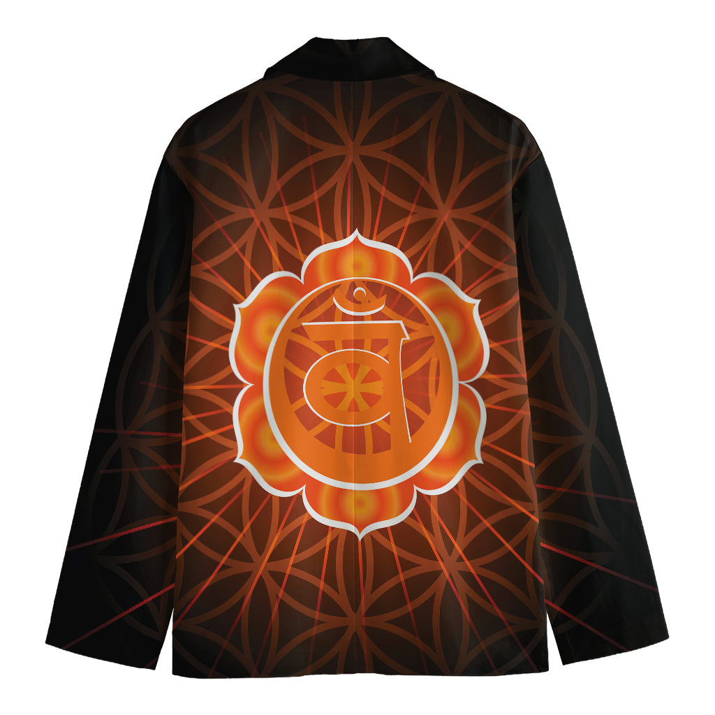 Swadhisthana Chakra Spiritual Print Men's Blazer