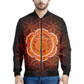Swadhisthana Chakra Spiritual Print Men's Bomber Jacket