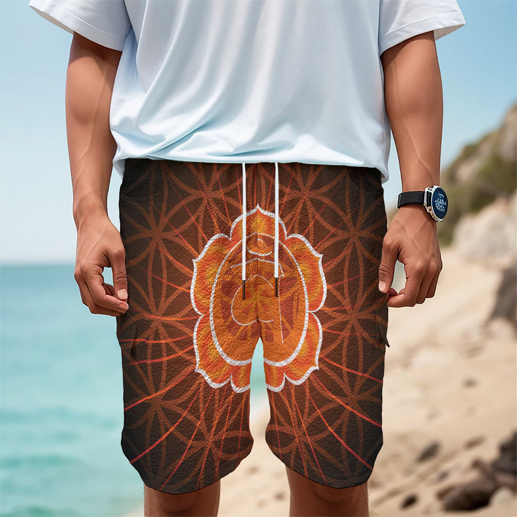 Swadhisthana Chakra Spiritual Print Men's Cargo Shorts