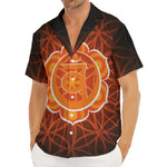 Swadhisthana Chakra Spiritual Print Men's Deep V-Neck Shirt