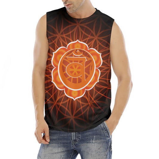 Swadhisthana Chakra Spiritual Print Men's Fitness Tank Top