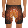 Swadhisthana Chakra Spiritual Print Men's Long Boxer Briefs