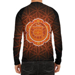 Swadhisthana Chakra Spiritual Print Men's Long Sleeve Rash Guard