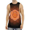 Swadhisthana Chakra Spiritual Print Men's Muscle Tank Top