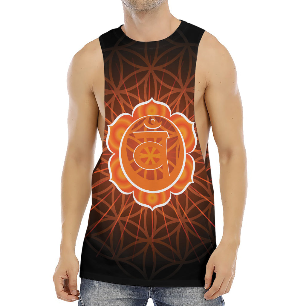 Swadhisthana Chakra Spiritual Print Men's Muscle Tank Top