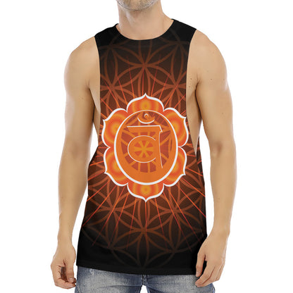 Swadhisthana Chakra Spiritual Print Men's Muscle Tank Top