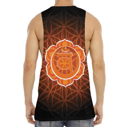 Swadhisthana Chakra Spiritual Print Men's Muscle Tank Top