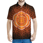 Swadhisthana Chakra Spiritual Print Men's Polo Shirt