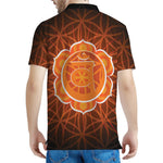 Swadhisthana Chakra Spiritual Print Men's Polo Shirt