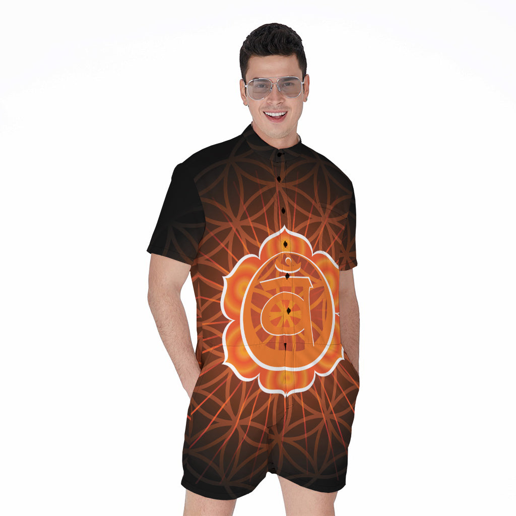 Swadhisthana Chakra Spiritual Print Men's Rompers
