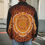 Swadhisthana Chakra Spiritual Print Men's Shirt Jacket