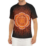 Swadhisthana Chakra Spiritual Print Men's Short Sleeve Rash Guard