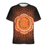Swadhisthana Chakra Spiritual Print Men's Sports T-Shirt