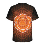 Swadhisthana Chakra Spiritual Print Men's Sports T-Shirt