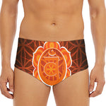 Swadhisthana Chakra Spiritual Print Men's Triangle Swim Briefs