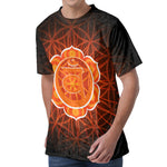Swadhisthana Chakra Spiritual Print Men's Velvet T-Shirt
