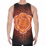 Swadhisthana Chakra Spiritual Print Men's Velvet Tank Top