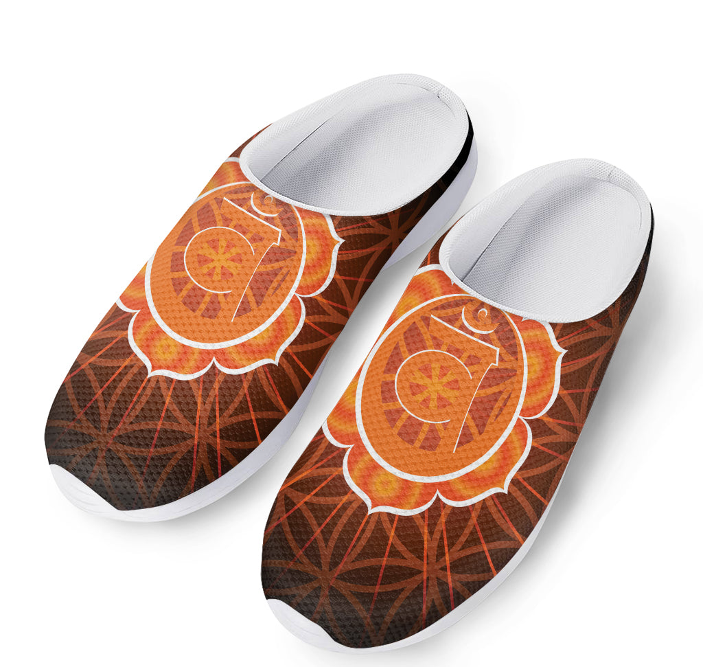 Swadhisthana Chakra Spiritual Print Mesh Casual Shoes