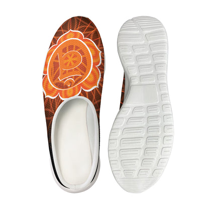Swadhisthana Chakra Spiritual Print Mesh Casual Shoes
