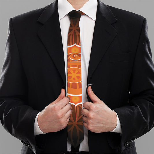 Swadhisthana Chakra Spiritual Print Necktie