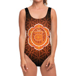Swadhisthana Chakra Spiritual Print One Piece Swimsuit