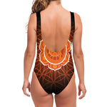 Swadhisthana Chakra Spiritual Print One Piece Swimsuit
