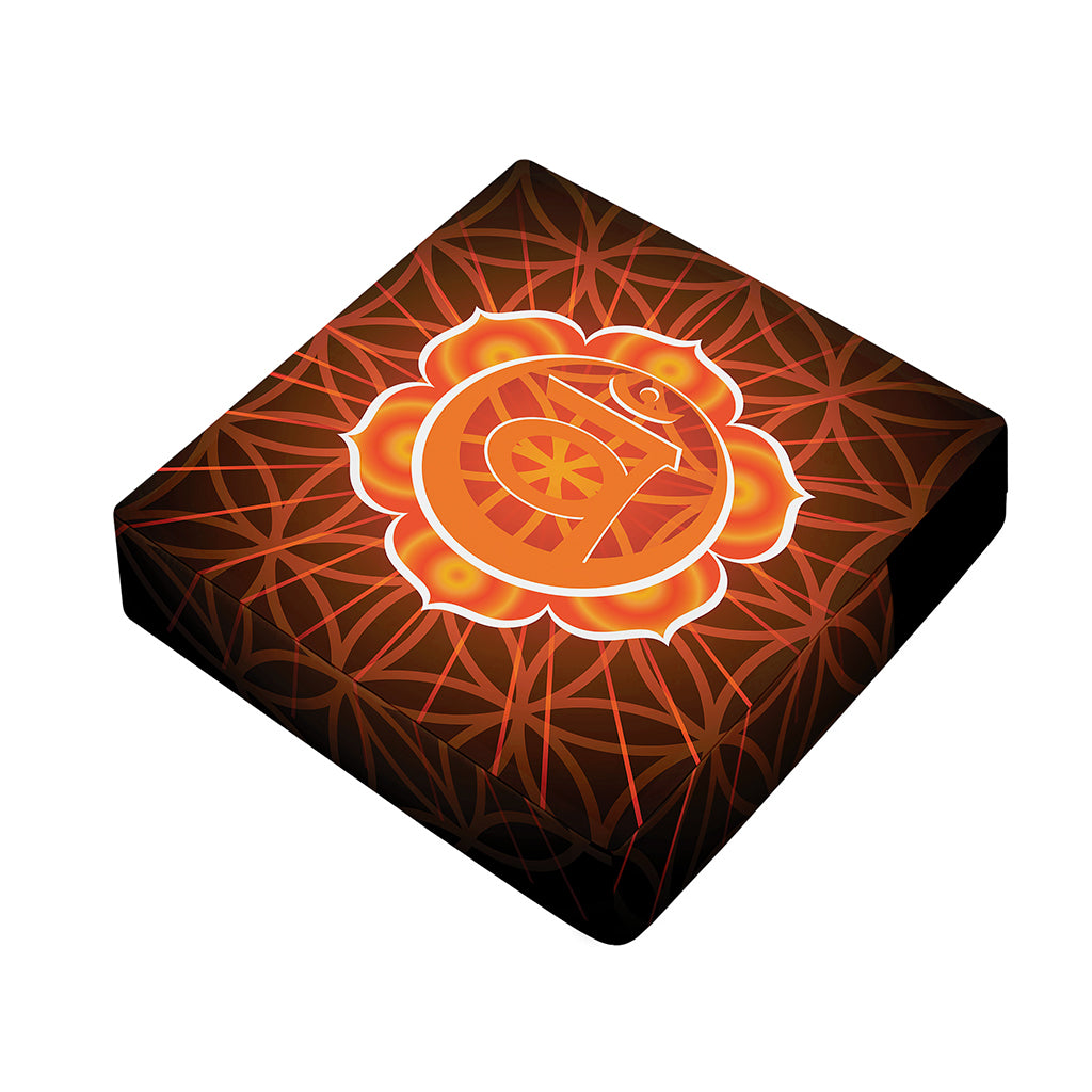 Swadhisthana Chakra Spiritual Print Outdoor Seat Cushion Cover