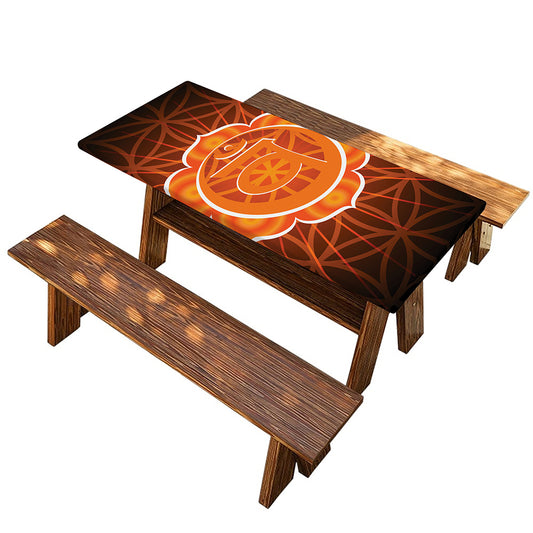 Swadhisthana Chakra Spiritual Print Picnic Table Cover