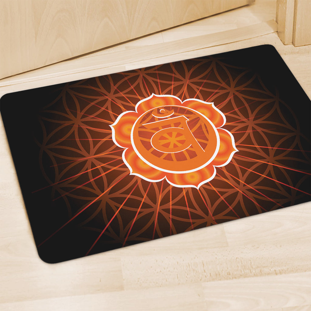 Swadhisthana Chakra Spiritual Print Polyester Doormat