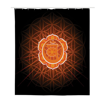 Swadhisthana Chakra Spiritual Print Polyester Shower Curtain