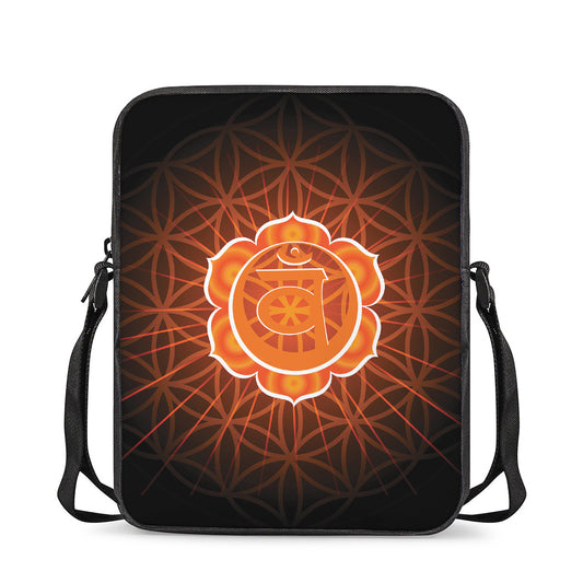 Swadhisthana Chakra Spiritual Print Rectangular Crossbody Bag