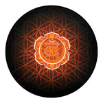 Swadhisthana Chakra Spiritual Print Round Blanket
