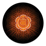 Swadhisthana Chakra Spiritual Print Round Floor Mat