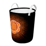 Swadhisthana Chakra Spiritual Print Round Laundry Basket