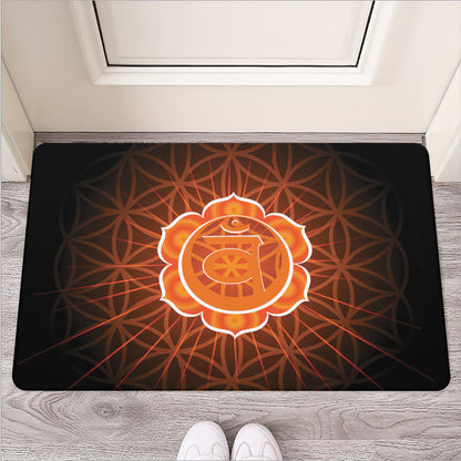 Swadhisthana Chakra Spiritual Print Rubber Doormat