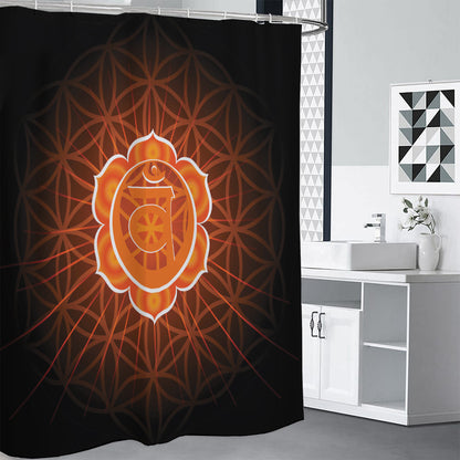 Swadhisthana Chakra Spiritual Print Shower Curtain