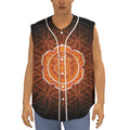 Swadhisthana Chakra Spiritual Print Sleeveless Baseball Jersey