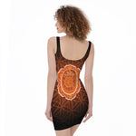 Swadhisthana Chakra Spiritual Print Sleeveless Bodycon Dress