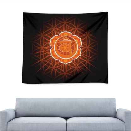 Swadhisthana Chakra Spiritual Print Tapestry